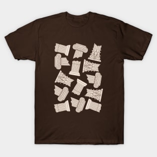 Dark Academia: Greek Column Pattern (ver. 1) T-Shirt